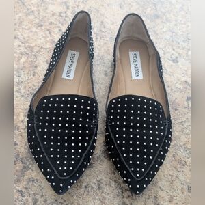 Steve Madden Feather Studded Loafer Sz 7